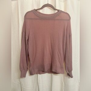 Michael Lauren, vintage mauve Pink ,Crew Neck Sweater, cashmere, size small